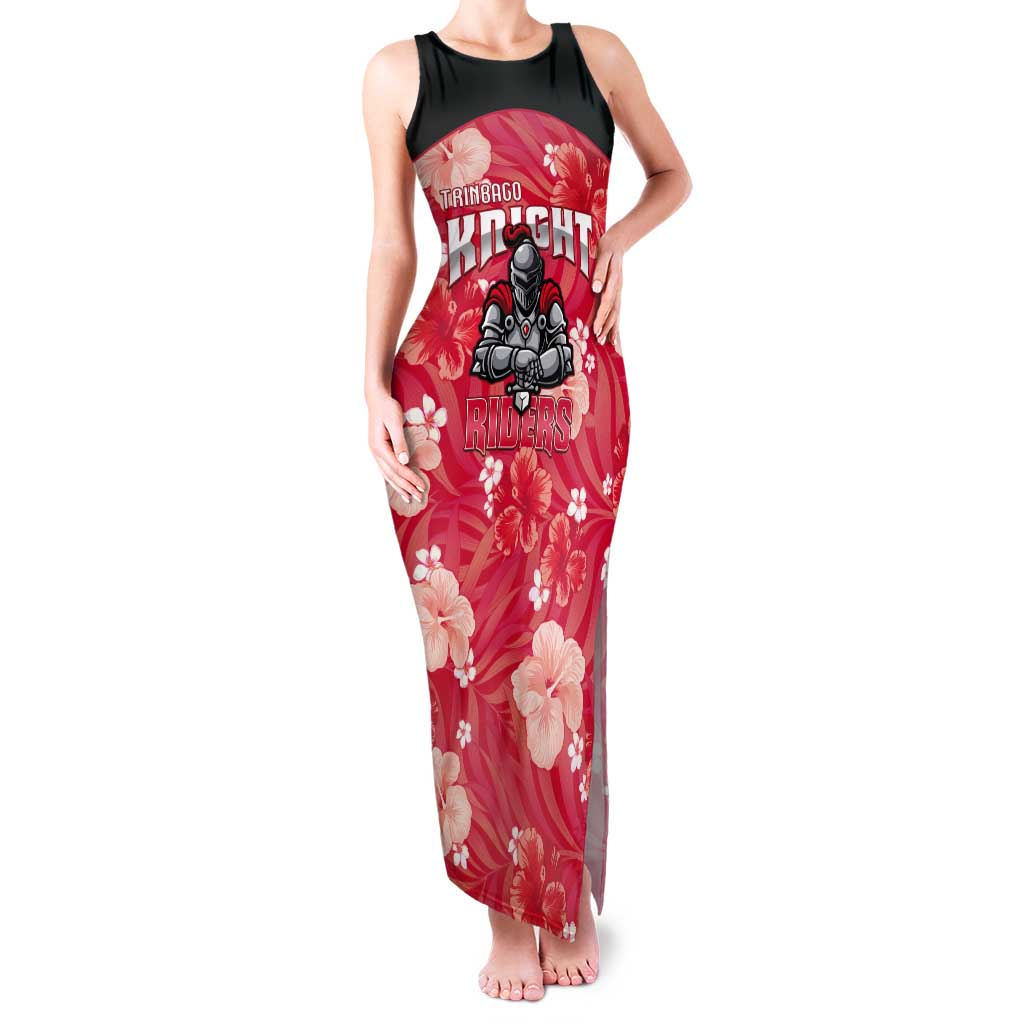 Custom Trinidad and Tobago Cricket Tank Maxi Dress 2025 Go Knight Riders Tropical Style - Wonder Print Shop