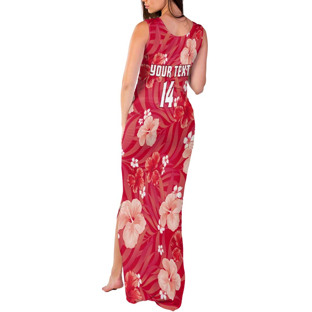 Custom Trinidad and Tobago Cricket Tank Maxi Dress 2025 Go Knight Riders Tropical Style - Wonder Print Shop