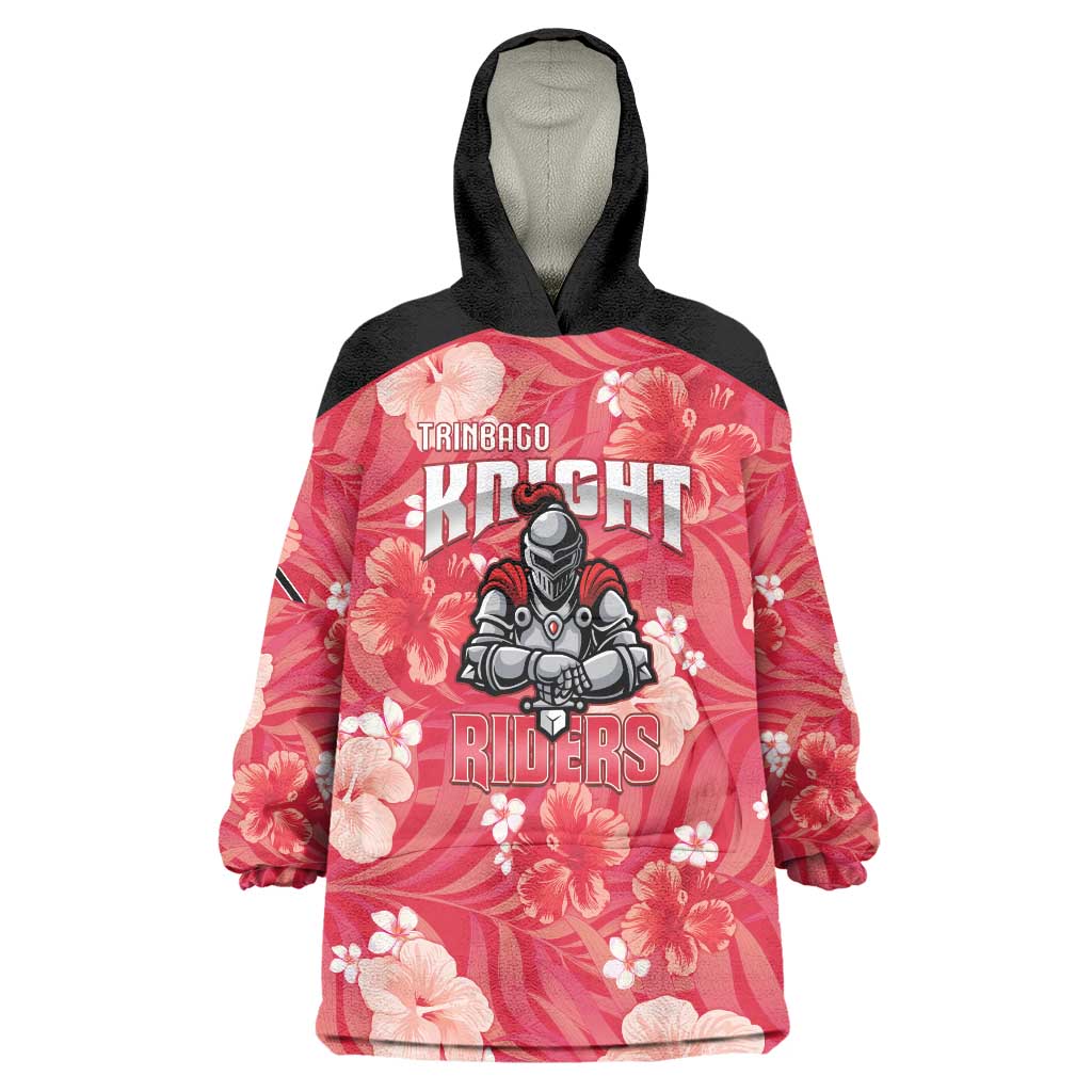 Custom Trinidad and Tobago Cricket Wearable Blanket Hoodie 2025 Go Knight Riders Tropical Style - Wonder Print Shop