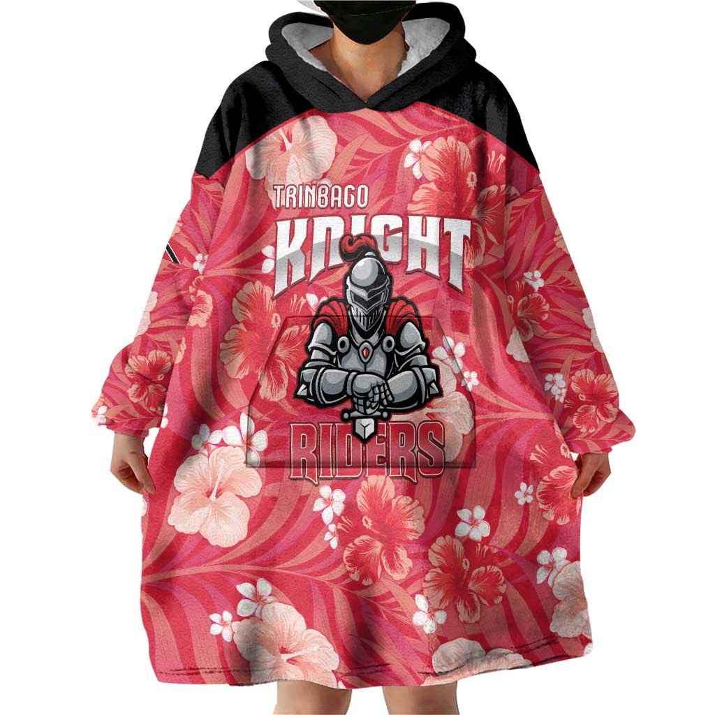 Custom Trinidad and Tobago Cricket Wearable Blanket Hoodie 2025 Go Knight Riders Tropical Style - Wonder Print Shop
