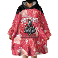 Custom Trinidad and Tobago Cricket Wearable Blanket Hoodie 2025 Go Knight Riders Tropical Style - Wonder Print Shop