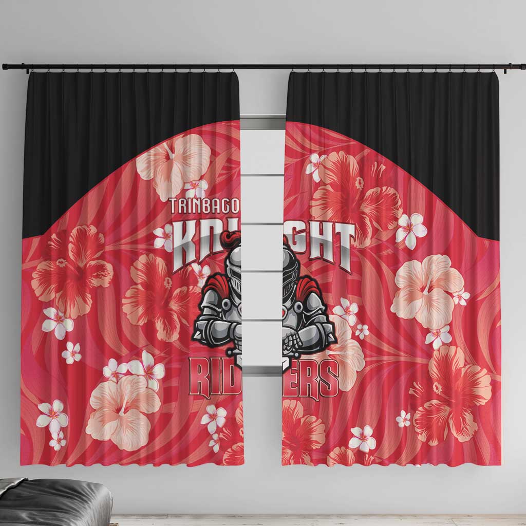Trinidad and Tobago Cricket Window Curtain 2025 Go Knight Riders Tropical Style - Wonder Print Shop