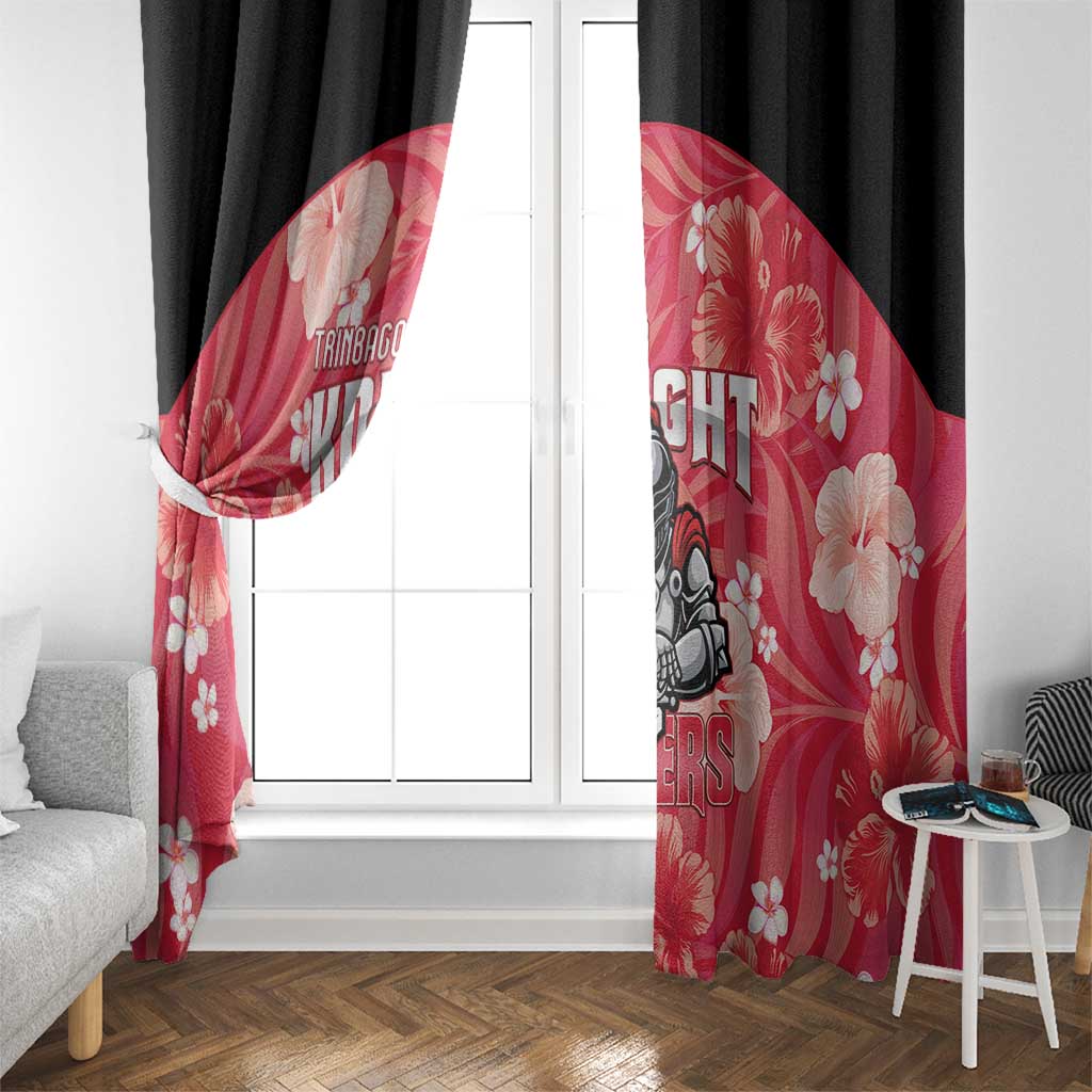 Trinidad and Tobago Cricket Window Curtain 2025 Go Knight Riders Tropical Style - Wonder Print Shop