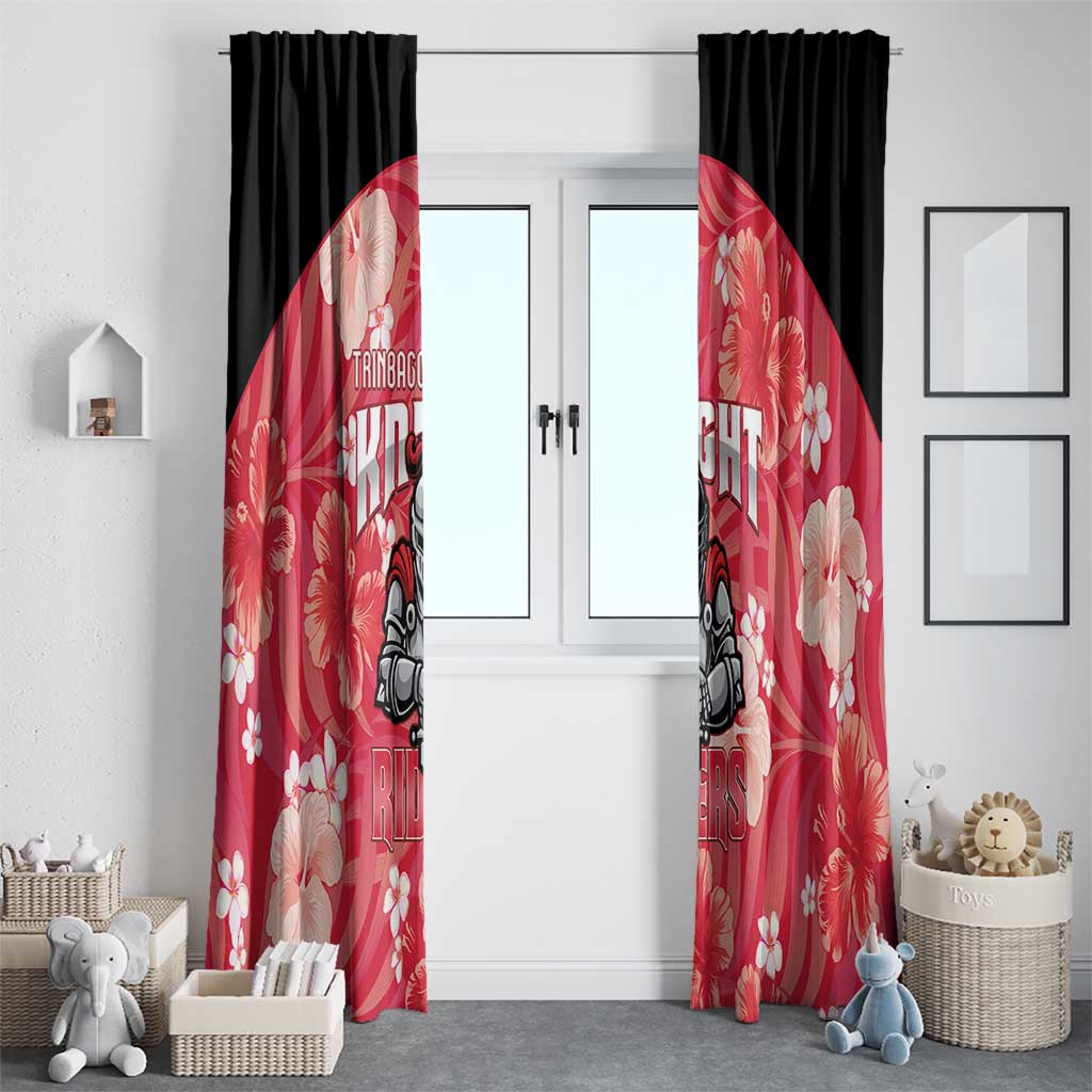 Trinidad and Tobago Cricket Window Curtain 2025 Go Knight Riders Tropical Style - Wonder Print Shop
