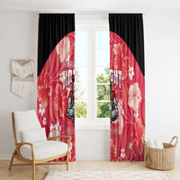 Trinidad and Tobago Cricket Window Curtain 2025 Go Knight Riders Tropical Style - Wonder Print Shop