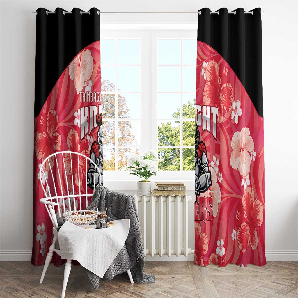 Trinidad and Tobago Cricket Window Curtain 2025 Go Knight Riders Tropical Style - Wonder Print Shop