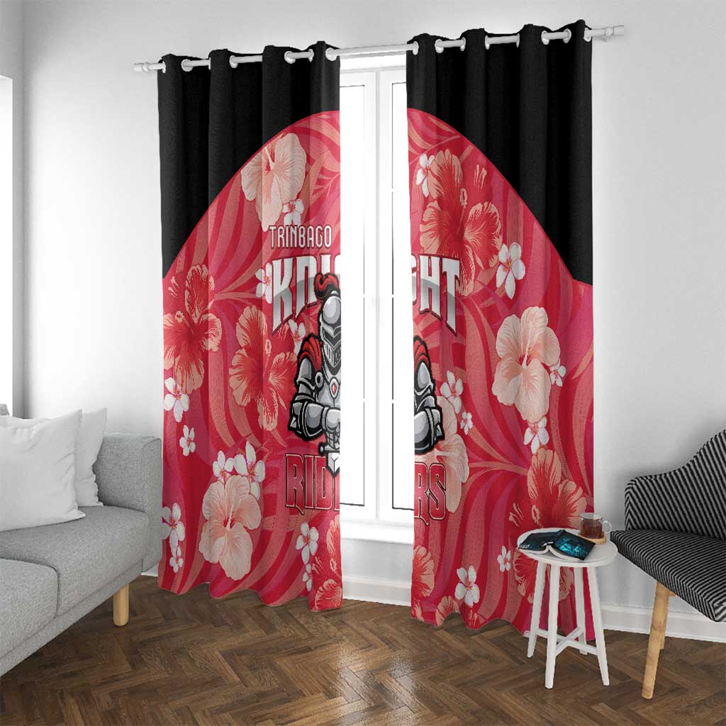 Trinidad and Tobago Cricket Window Curtain 2025 Go Knight Riders Tropical Style - Wonder Print Shop