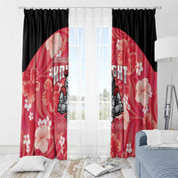 Trinidad and Tobago Cricket Window Curtain 2025 Go Knight Riders Tropical Style - Wonder Print Shop