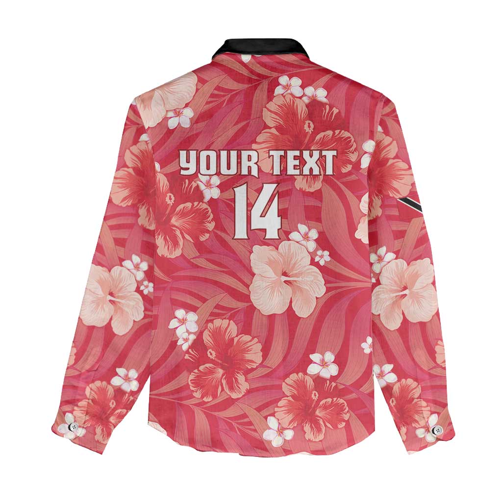 Custom Trinidad and Tobago Cricket Women Casual Shirt 2025 Go Knight Riders Tropical Style - Wonder Print Shop