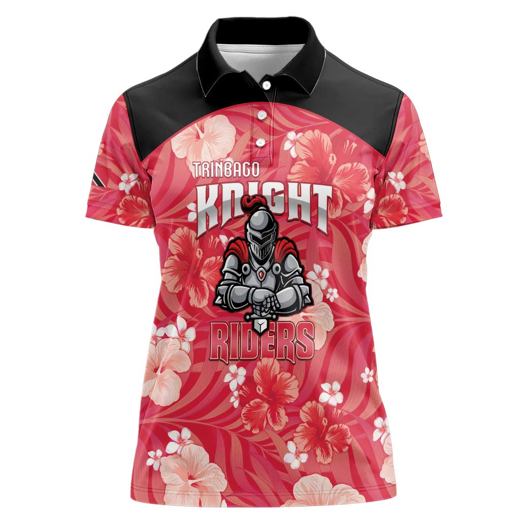Custom Trinidad and Tobago Cricket Women Polo Shirt 2025 Go Knight Riders Tropical Style - Wonder Print Shop