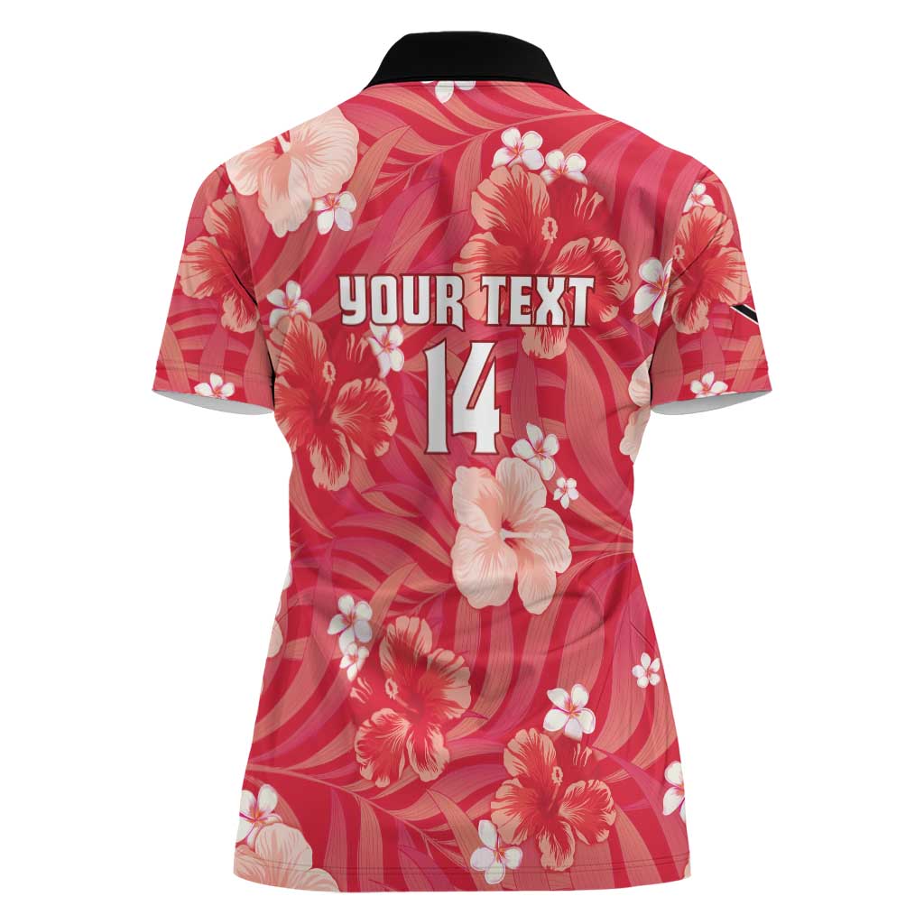 Custom Trinidad and Tobago Cricket Women Polo Shirt 2025 Go Knight Riders Tropical Style - Wonder Print Shop