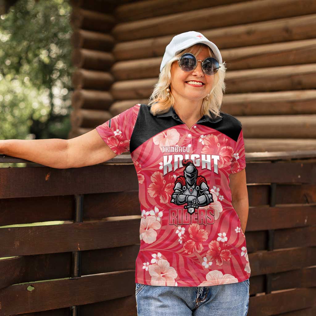 Custom Trinidad and Tobago Cricket Women Polo Shirt 2025 Go Knight Riders Tropical Style - Wonder Print Shop