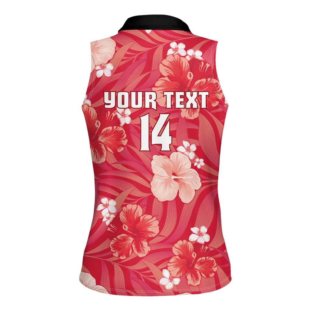 Custom Trinidad and Tobago Cricket Women Sleeveless Polo Shirt 2025 Go Knight Riders Tropical Style - Wonder Print Shop