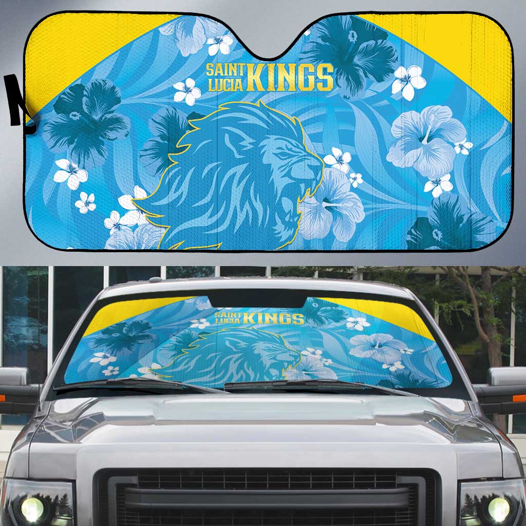 Saint Lucia Kings Cricket Auto Sun Shade 2025 Go Beinspired Tropical Style - Wonder Print Shop