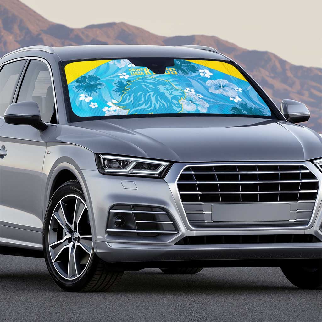 Saint Lucia Kings Cricket Auto Sun Shade 2025 Go Beinspired Tropical Style - Wonder Print Shop