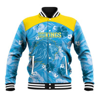 Custom Saint Lucia Kings Cricket Baseball Jacket 2025 Go Beinspired Tropical Style - Wonder Print Shop