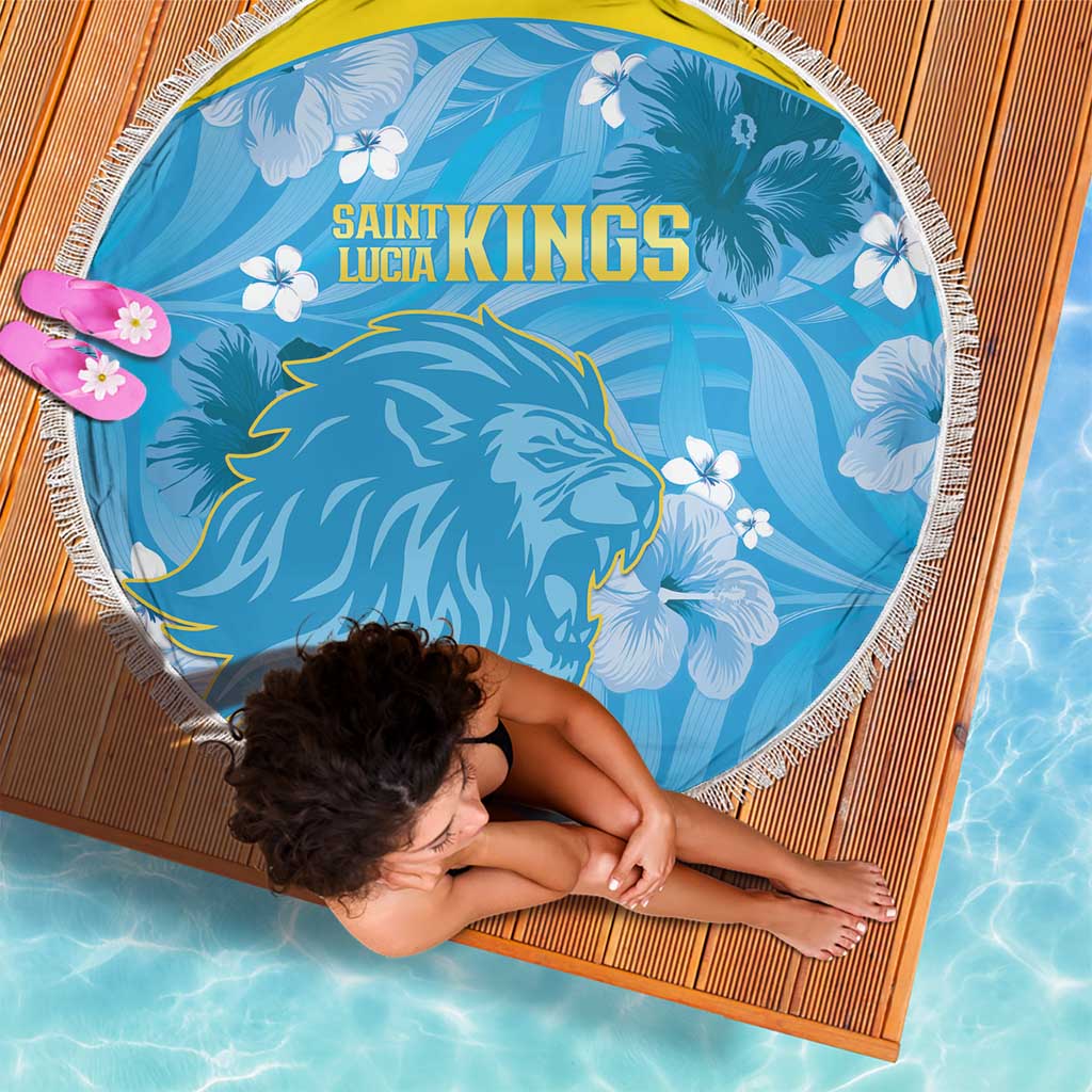 Saint Lucia Kings Cricket Beach Blanket 2025 Go Beinspired Tropical Style - Wonder Print Shop