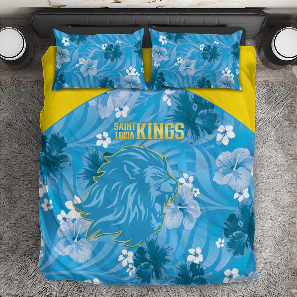 Saint Lucia Kings Cricket Bedding Set 2025 Go Beinspired Tropical Style - Wonder Print Shop