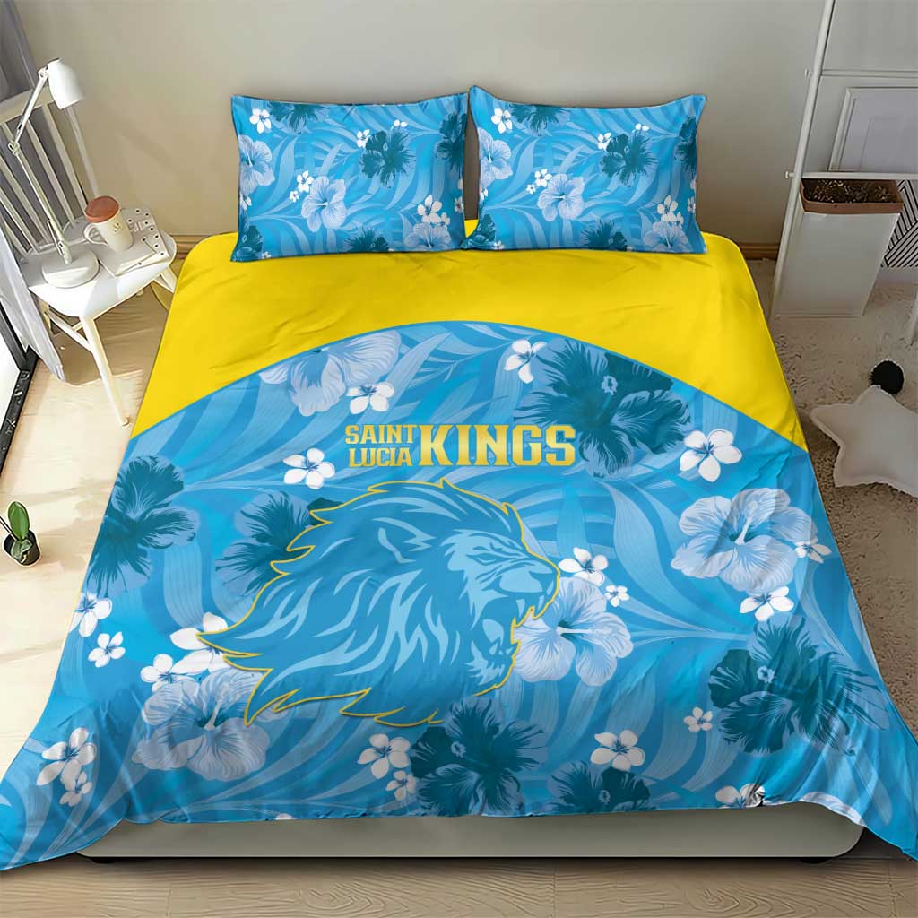 Saint Lucia Kings Cricket Bedding Set 2025 Go Beinspired Tropical Style - Wonder Print Shop