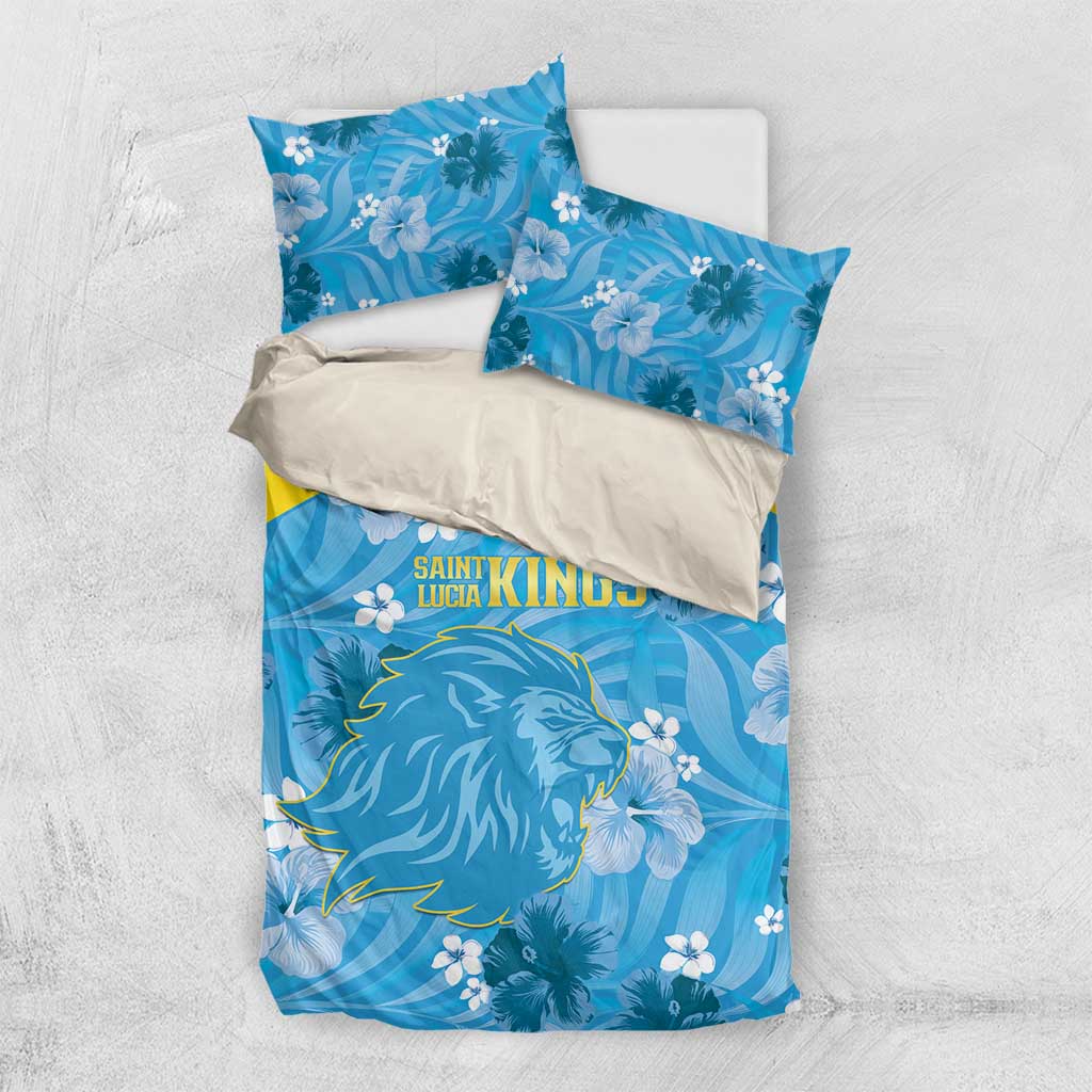 Saint Lucia Kings Cricket Bedding Set 2025 Go Beinspired Tropical Style - Wonder Print Shop