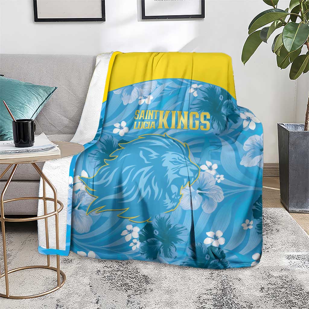 Saint Lucia Kings Cricket Blanket 2025 Go Beinspired Tropical Style - Wonder Print Shop