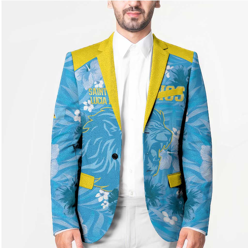 Custom Saint Lucia Kings Cricket Blazer 2025 Go Beinspired Tropical Style - Wonder Print Shop