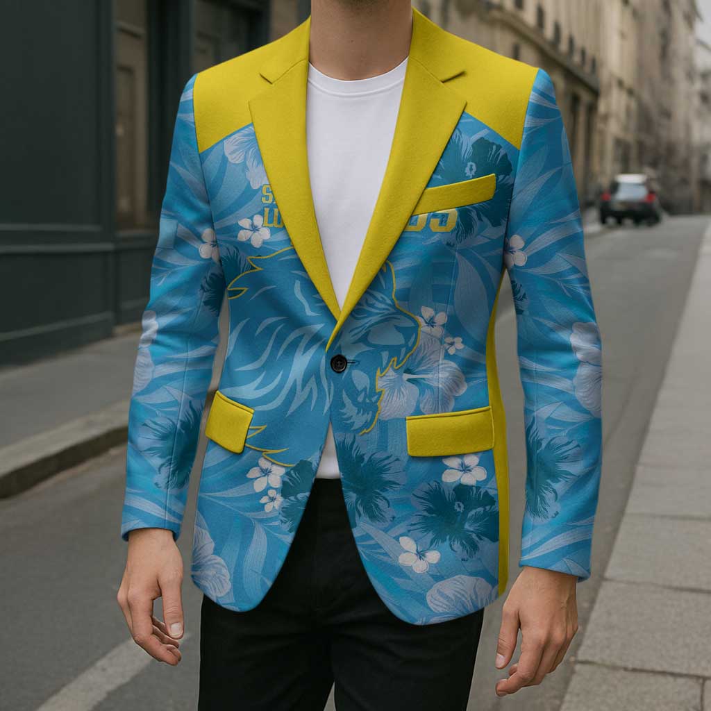 Custom Saint Lucia Kings Cricket Blazer 2025 Go Beinspired Tropical Style - Wonder Print Shop