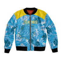 Custom Saint Lucia Kings Cricket Bomber Jacket 2025 Go Beinspired Tropical Style - Wonder Print Shop