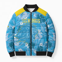 Custom Saint Lucia Kings Cricket Bomber Puffer Jacket 2025 Go Beinspired Tropical Style - Wonder Print Shop