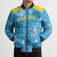Custom Saint Lucia Kings Cricket Bomber Puffer Jacket 2025 Go Beinspired Tropical Style - Wonder Print Shop