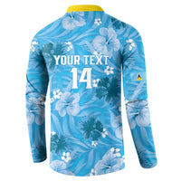 Custom Saint Lucia Kings Cricket Button Sweatshirt 2025 Go Beinspired Tropical Style - Wonder Print Shop