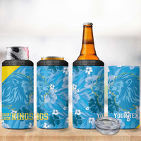 Custom Saint Lucia Kings Cricket 4 in 1 Can Cooler Tumbler 2025 Go Beinspired Tropical Style - Wonder Print Shop
