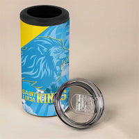 Custom Saint Lucia Kings Cricket 4 in 1 Can Cooler Tumbler 2025 Go Beinspired Tropical Style - Wonder Print Shop