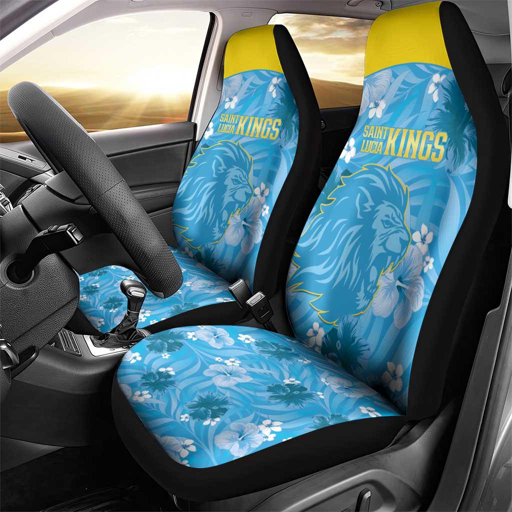 Saint Lucia Kings Cricket Car Seat Cover 2025 Go Beinspired Tropical Style - Wonder Print Shop