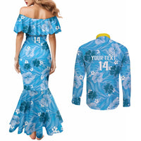 Custom Saint Lucia Kings Cricket Couples Matching Mermaid Dress and Long Sleeve Button Shirt 2025 Go Beinspired Tropical Style - Wonder Print Shop