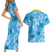 Custom Saint Lucia Kings Cricket Couples Matching Short Sleeve Bodycon Dress and Hawaiian Shirt 2025 Go Beinspired Tropical Style - Wonder Print Shop