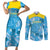 Custom Saint Lucia Kings Cricket Couples Matching Short Sleeve Bodycon Dress and Long Sleeve Button Shirt 2025 Go Beinspired Tropical Style - Wonder Print Shop