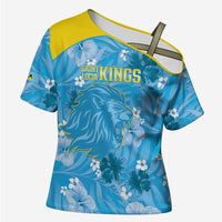 Custom Saint Lucia Kings Cricket Cross Shoulder Shirt 2025 Go Beinspired Tropical Style - Wonder Print Shop