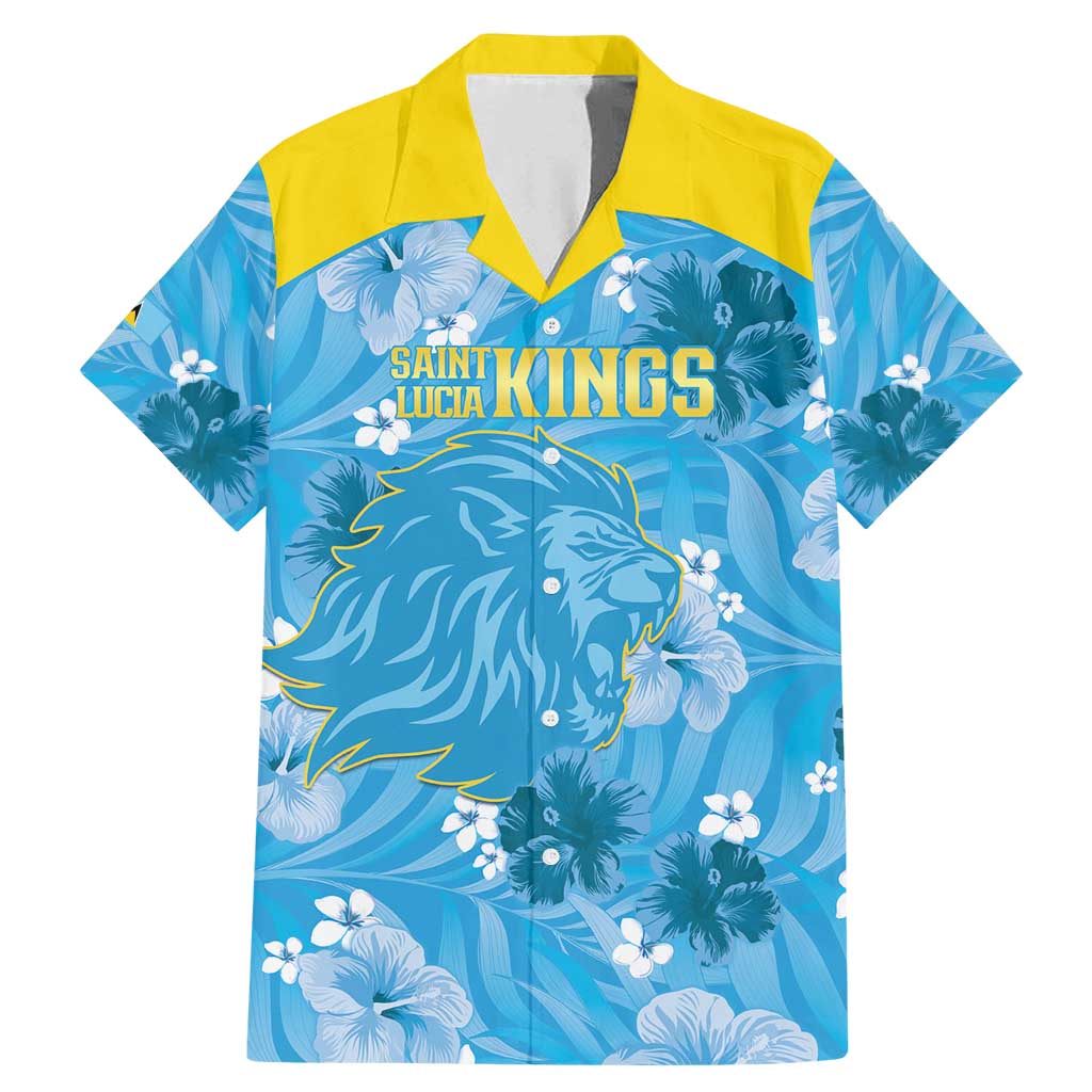 Custom Saint Lucia Kings Cricket Family Matching Mermaid Dress and Hawaiian Shirt 2025 Go Beinspired Tropical Style - Wonder Print Shop