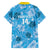 Custom Saint Lucia Kings Cricket Family Matching Off The Shoulder Long Sleeve Dress and Hawaiian Shirt 2025 Go Beinspired Tropical Style - Wonder Print Shop