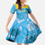 Custom Saint Lucia Kings Cricket Family Matching Short Sleeve Bodycon Dress and Hawaiian Shirt 2025 Go Beinspired Tropical Style - Wonder Print Shop