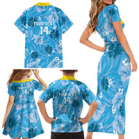 Custom Saint Lucia Kings Cricket Family Matching Short Sleeve Bodycon Dress and Hawaiian Shirt 2025 Go Beinspired Tropical Style - Wonder Print Shop