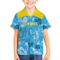 Custom Saint Lucia Kings Cricket Family Matching Short Sleeve Bodycon Dress and Hawaiian Shirt 2025 Go Beinspired Tropical Style - Wonder Print Shop