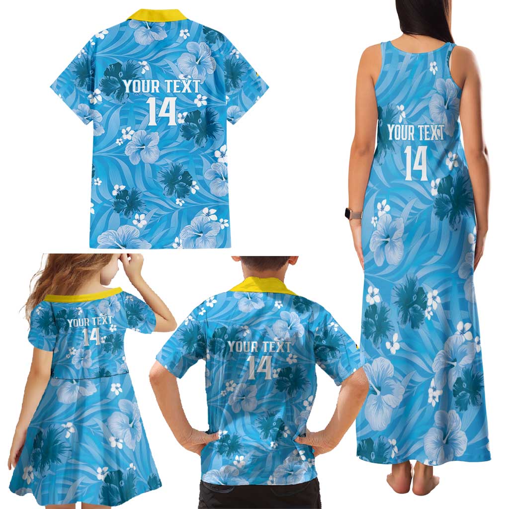 Custom Saint Lucia Kings Cricket Family Matching Tank Maxi Dress and Hawaiian Shirt 2025 Go Beinspired Tropical Style - Wonder Print Shop