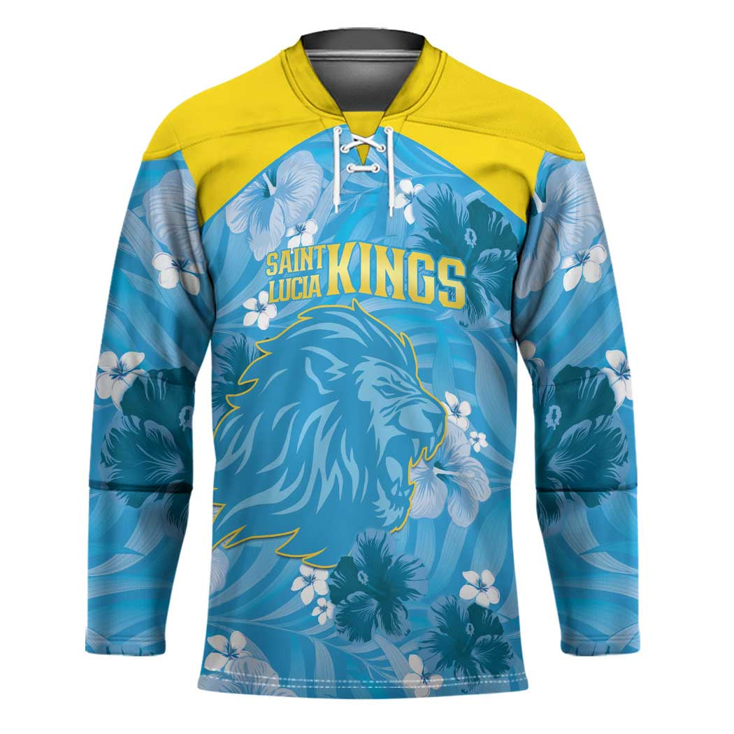 Custom Saint Lucia Kings Cricket Hockey Jersey 2025 Go Beinspired Tropical Style - Wonder Print Shop