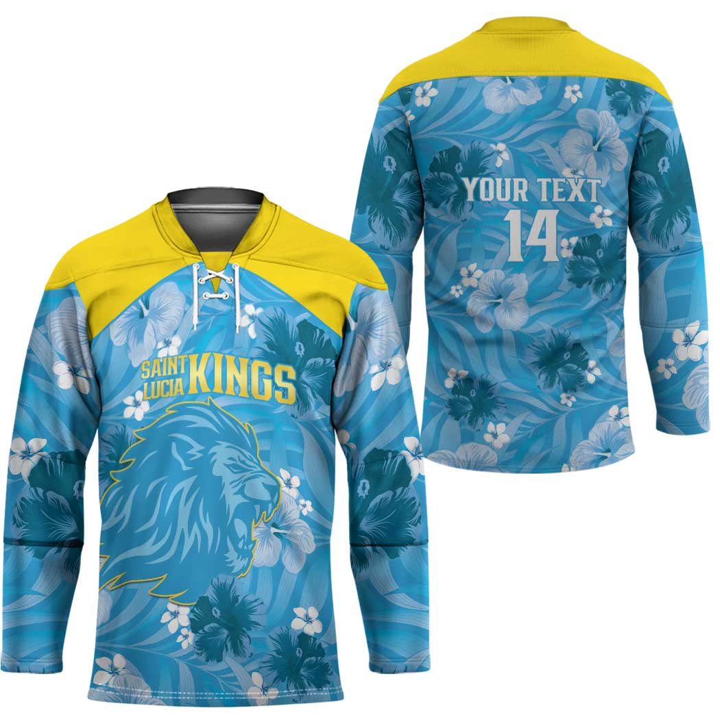 Custom Saint Lucia Kings Cricket Hockey Jersey 2025 Go Beinspired Tropical Style - Wonder Print Shop