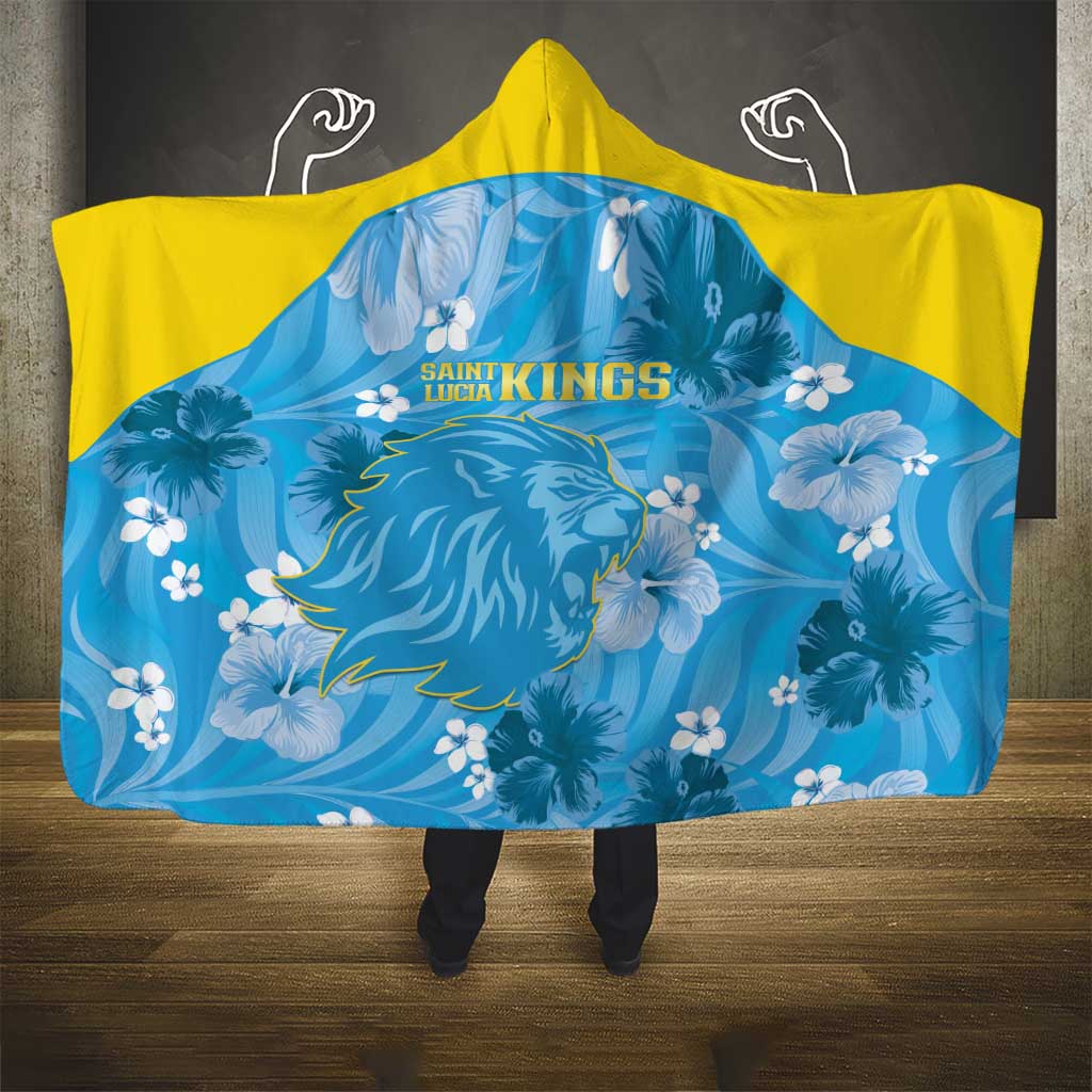 Saint Lucia Kings Cricket Hooded Blanket 2025 Go Beinspired Tropical Style - Wonder Print Shop