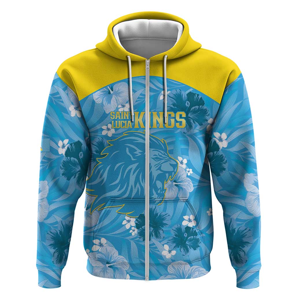 Custom Saint Lucia Kings Cricket Hoodie 2025 Go Beinspired Tropical Style - Wonder Print Shop