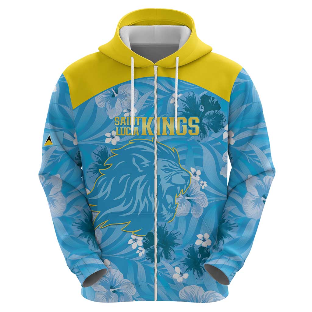 Custom Saint Lucia Kings Cricket Hoodie 2025 Go Beinspired Tropical Style - Wonder Print Shop