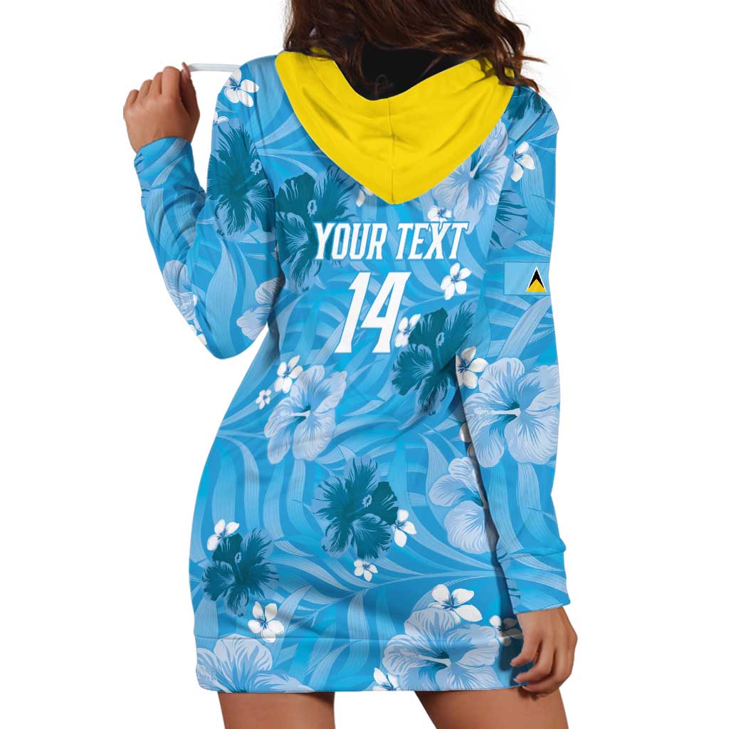 Custom Saint Lucia Kings Cricket Hoodie Dress 2025 Go Beinspired Tropical Style - Wonder Print Shop
